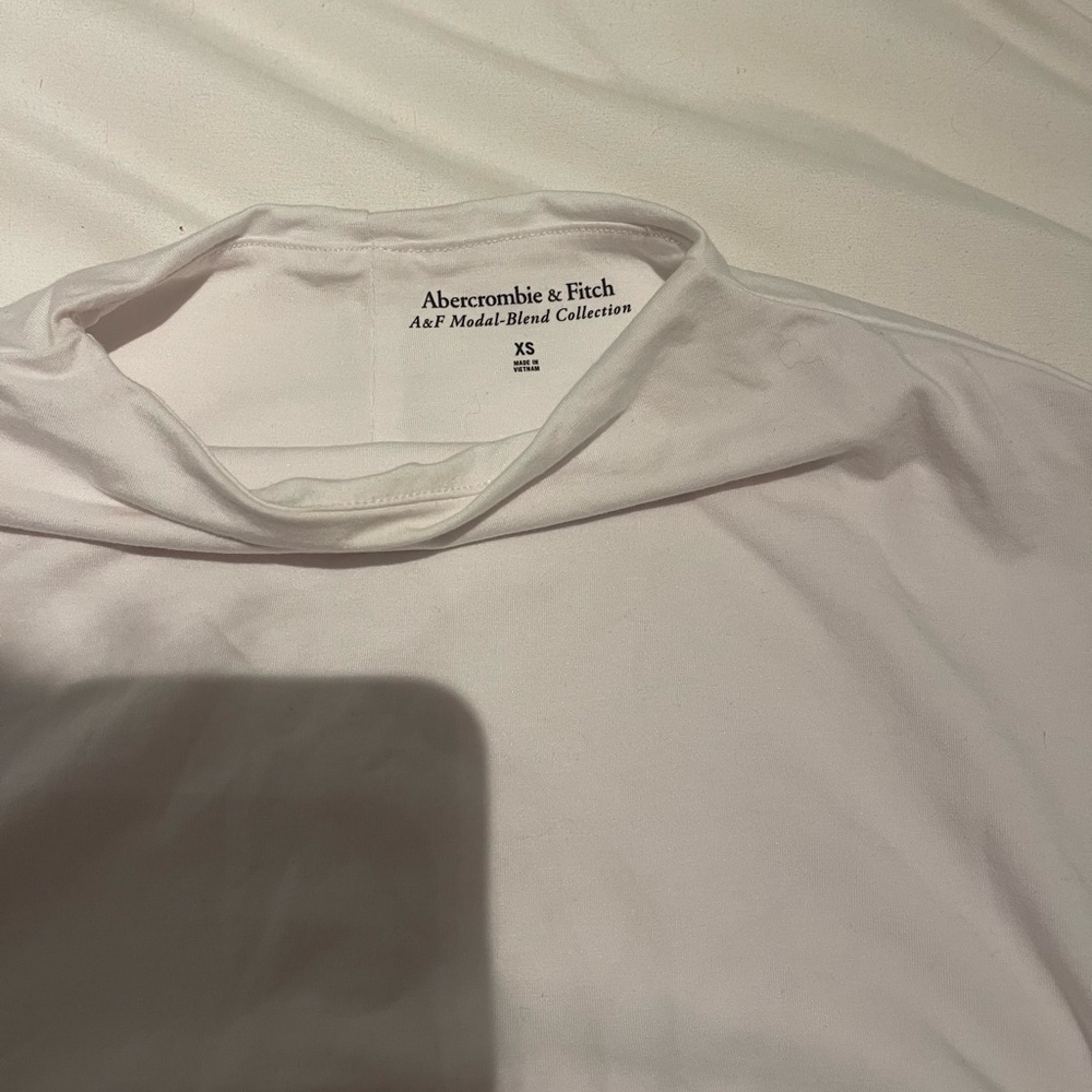 Abercrombie & Fitch White Mock Neck Tank